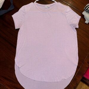 Melrose and Market - Women’s Purple and White Striped Tee